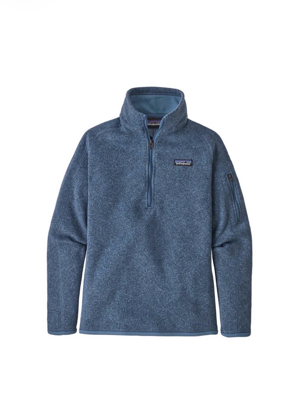 Patagonia Men’s Heathered Blue Half-Zip Fleece Pullover